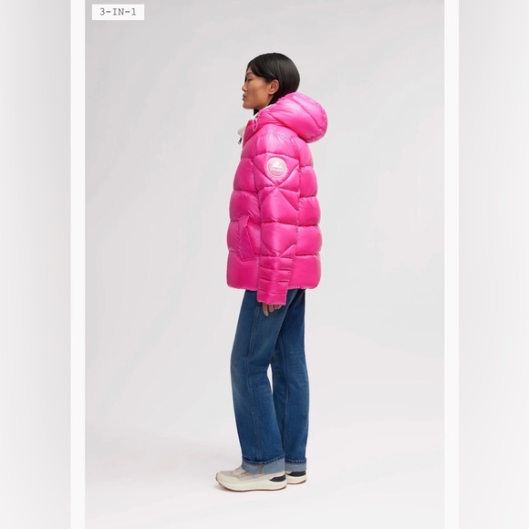 PAJAR 3 in 1 Astra Vibrant Pink Puffer Jacket - Picture 2 of 16